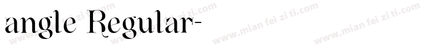 angle Regular字体转换